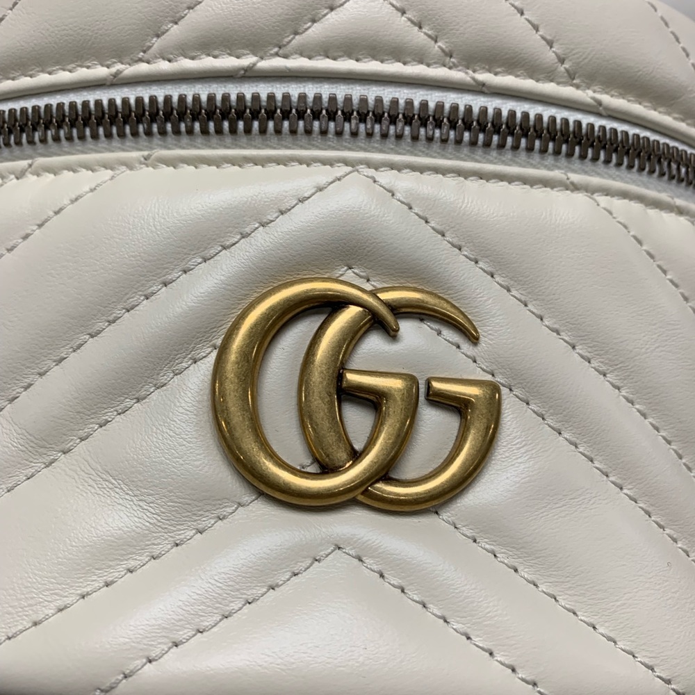 Gucci, GG Marmont Backpack, Ivory - Picture 6 of 14